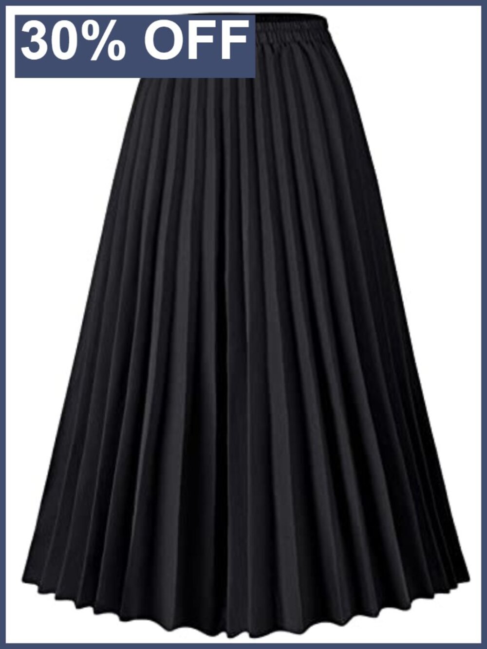 Polyester Spandex Leopard Print Midi A-Line Pleated High Waist Skirt